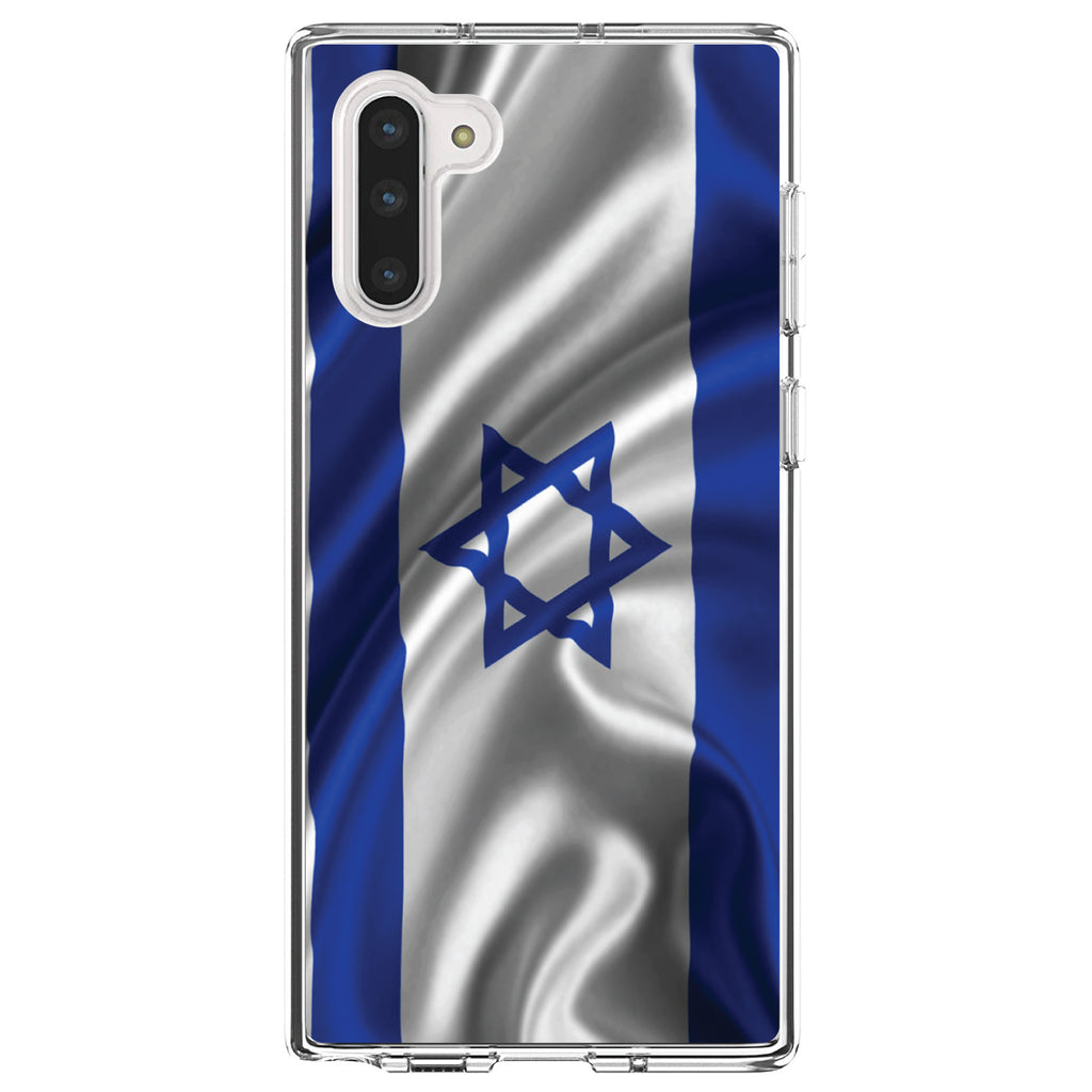 Israel Israeli Waving Flag Clear Shockproof iPhone Case, view 9