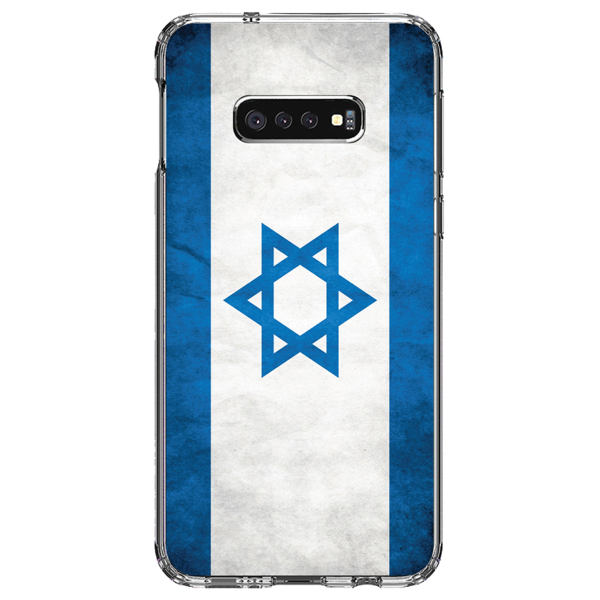 Israel Israeli Old Flag Clear Shockproof iPhone Case, view 18