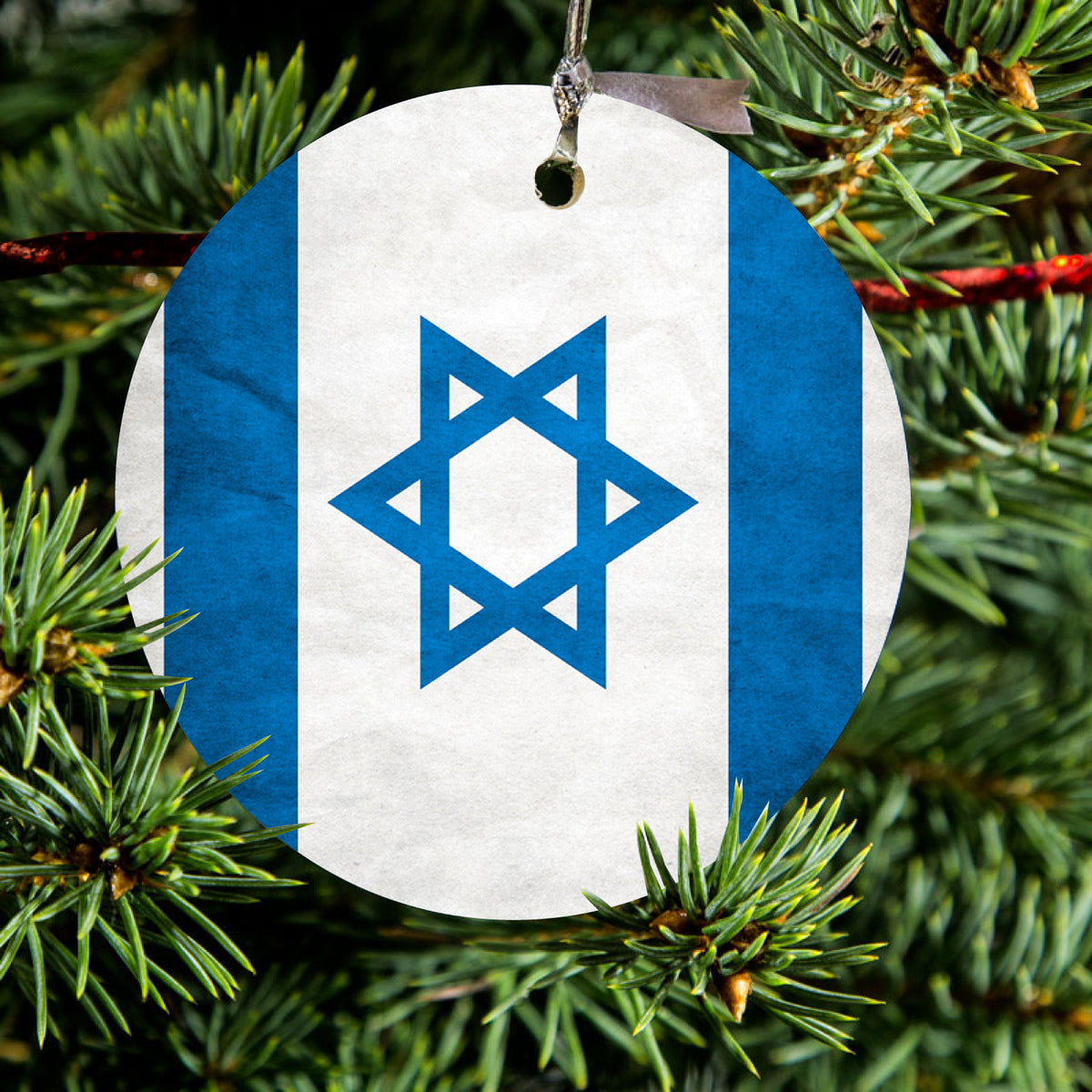 Israel Israeli Old Flag Ceramic Ornament, view 2