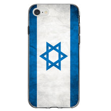 DistinctInk® Clear Shockproof Hybrid Case for Apple iPhone / Samsung Galaxy / Google Pixel - Israel Israeli Old Flag
