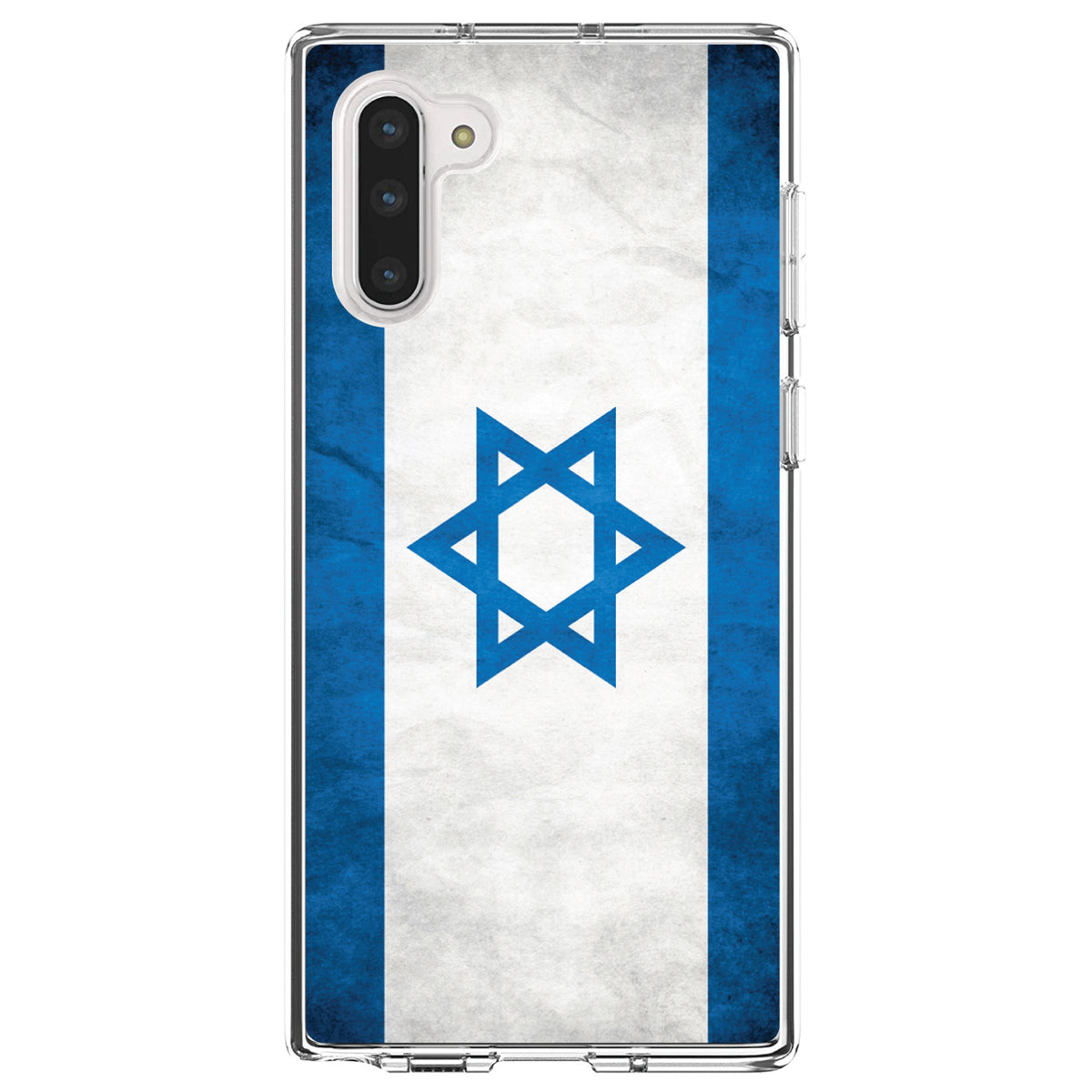Israel Israeli Old Flag Clear Shockproof iPhone Case, view 9