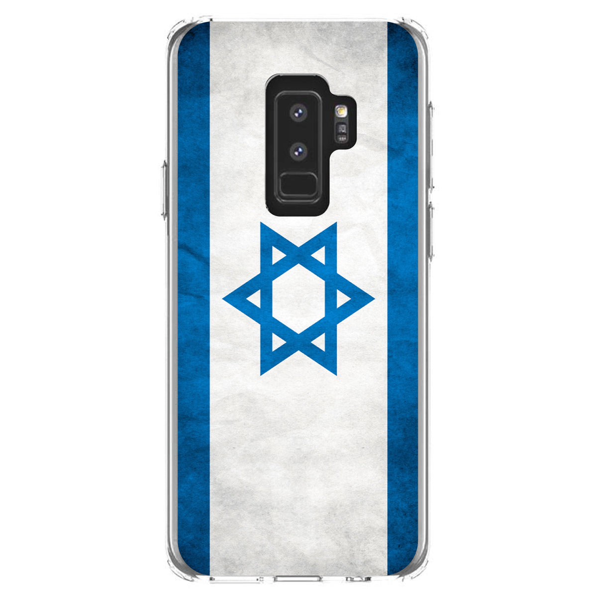Israel Israeli Old Flag Clear Shockproof iPhone Case, view 20