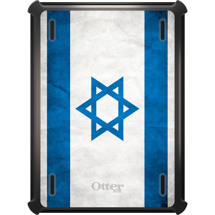 DistinctInk™ OtterBox Defender Series Case for Apple iPad / iPad Pro / iPad Air / iPad Mini - Israel Israeli Old Flag