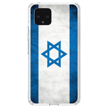 DistinctInk® Clear Shockproof Hybrid Case for Apple iPhone / Samsung Galaxy / Google Pixel - Israel Israeli Old Flag
