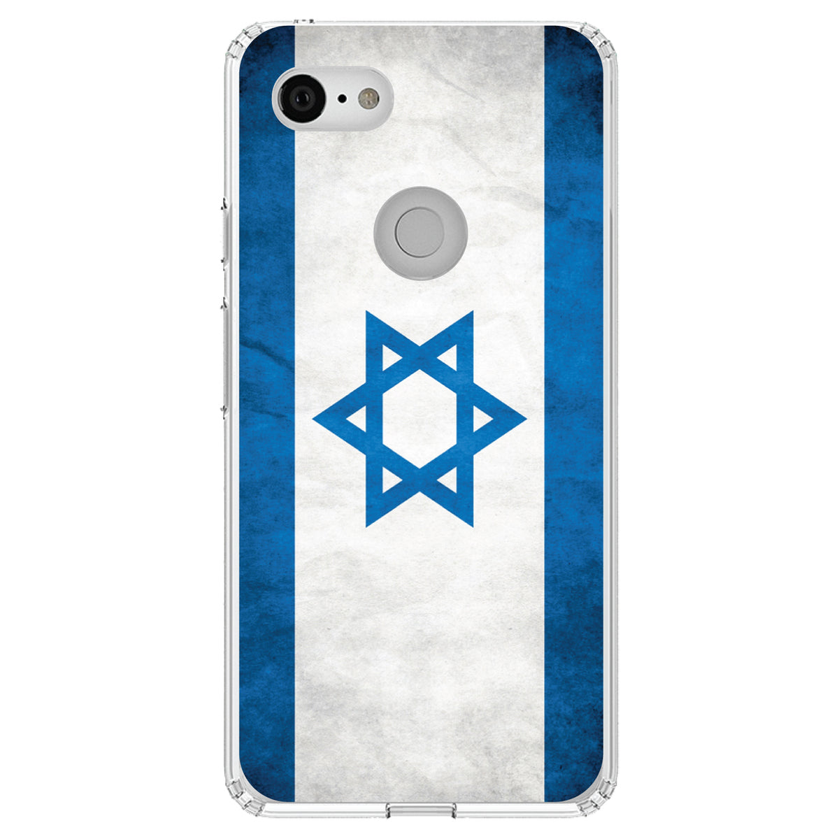Israel Israeli Old Flag Clear Shockproof iPhone Case, view 21