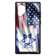 DistinctInk™ OtterBox Symmetry Series Case for Apple iPhone / Samsung Galaxy / Google Pixel - US Israel Flag Waving