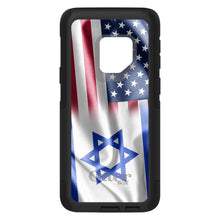 DistinctInk™ OtterBox Commuter Series Case for Apple iPhone or Samsung Galaxy - US Israel Flag Waving