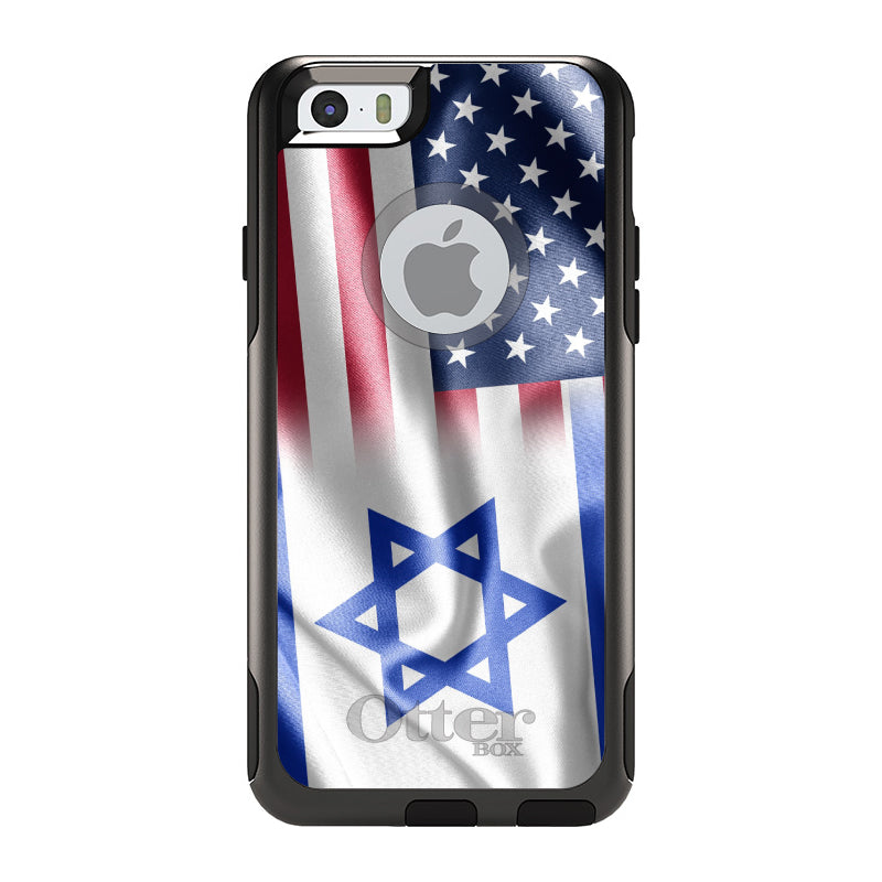 US Israel Flag Waving OtterBox Commuter Case for iPhone & Galaxy, view 4