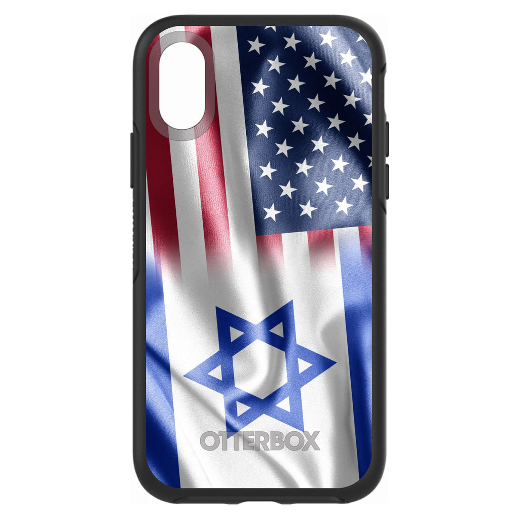 US Israel Flag Waving OtterBox Symmetry Case for iPhone & Galaxy, view 4
