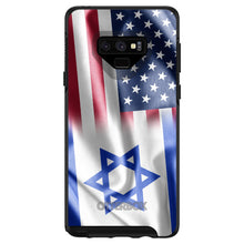 DistinctInk™ OtterBox Symmetry Series Case for Apple iPhone / Samsung Galaxy / Google Pixel - US Israel Flag Waving