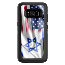 DistinctInk™ OtterBox Defender Series Case for Apple iPhone / Samsung Galaxy / Google Pixel - US Israel Flag Waving