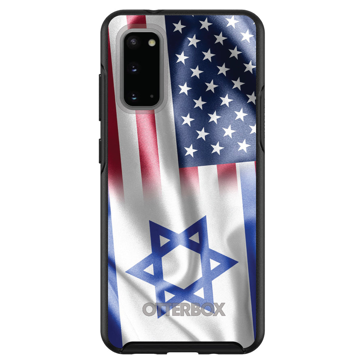 US Israel Flag Waving OtterBox Symmetry Case for iPhone & Galaxy, view 5