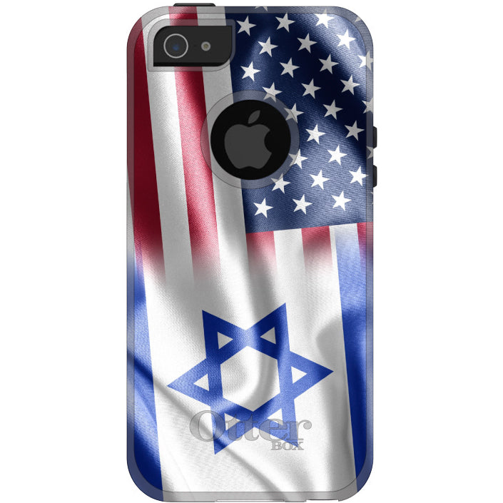 US Israel Flag Waving OtterBox Commuter Case for iPhone & Galaxy, view 5