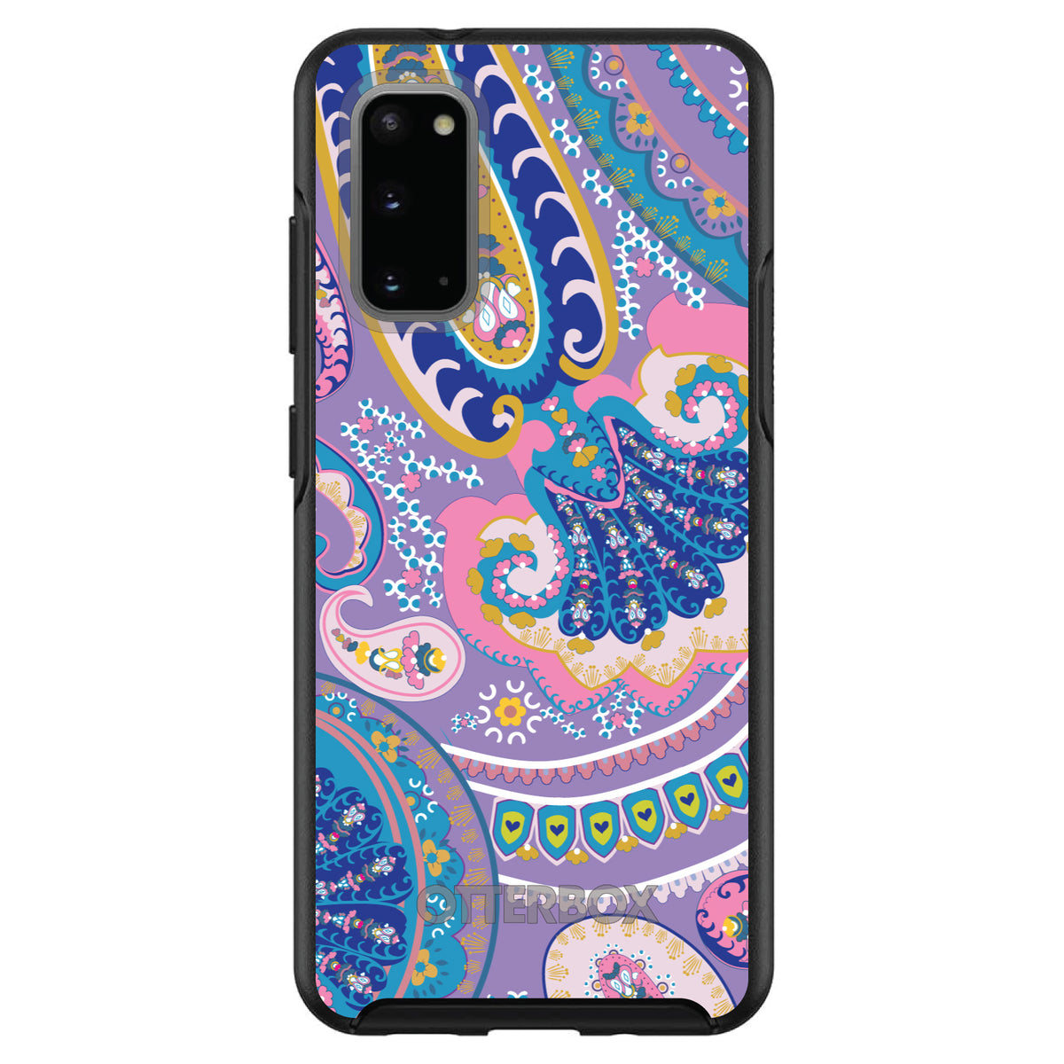 Purple Pink Blue Paisley OtterBox Symmetry Case for iPhone & Galaxy, view 5