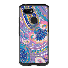 DistinctInk™ OtterBox Symmetry Series Case for Apple iPhone / Samsung Galaxy / Google Pixel - Purple Pink Blue Paisley