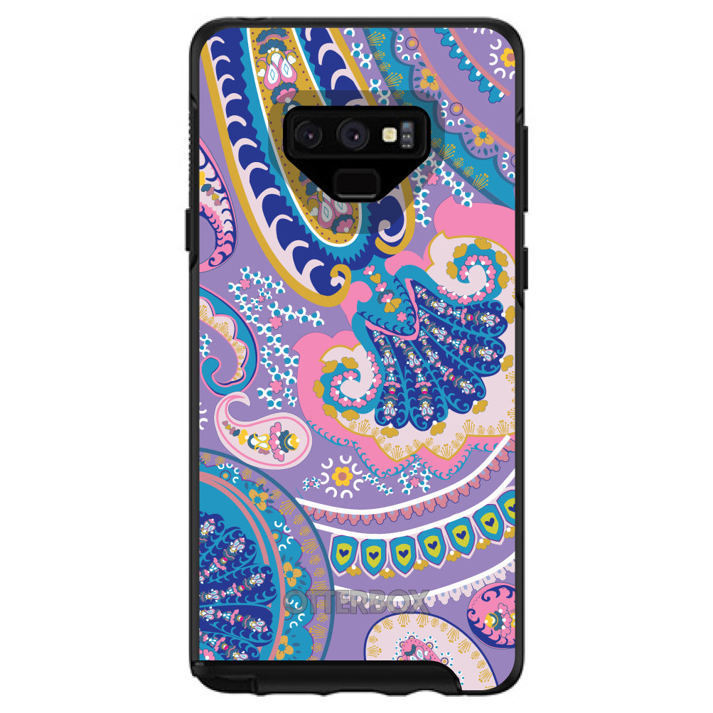 Purple Pink Blue Paisley OtterBox Symmetry Case for iPhone & Galaxy, view 13