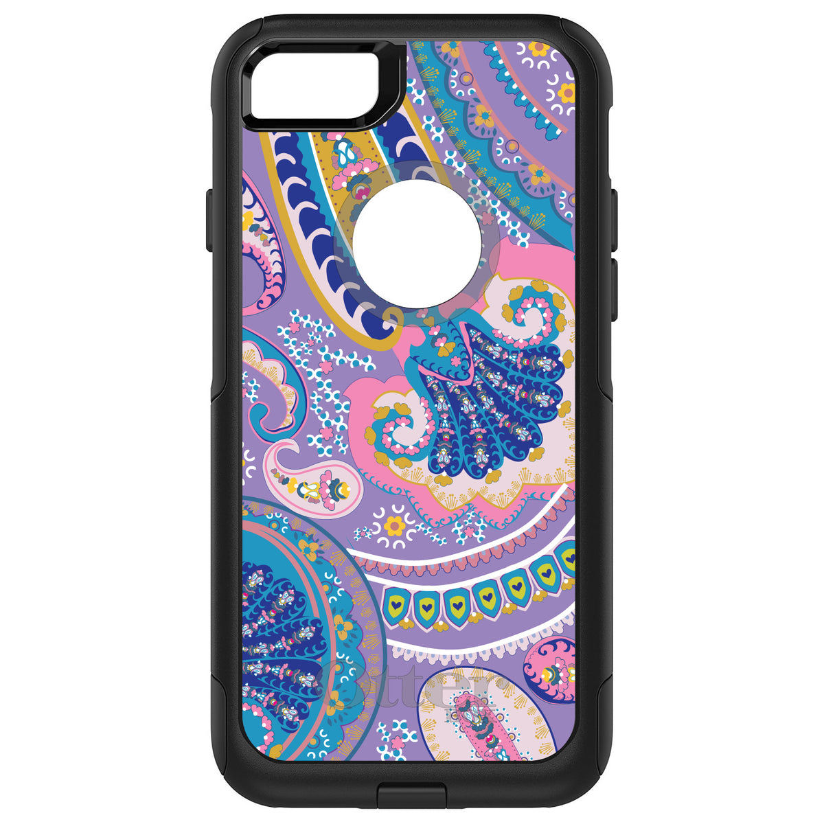 Purple Pink Blue Paisley OtterBox Commuter Case for iPhone & Galaxy