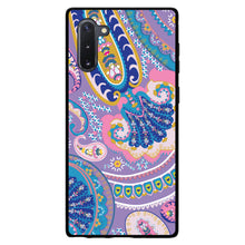 DistinctInk® Hard Plastic Snap-On Case for Apple iPhone or Samsung Galaxy - Purple Pink Blue Paisley