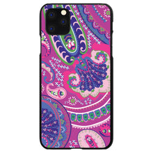 DistinctInk® Hard Plastic Snap-On Case for Apple iPhone or Samsung Galaxy - Pink Purple Green Paisley