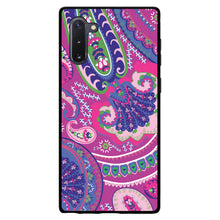 DistinctInk® Hard Plastic Snap-On Case for Apple iPhone or Samsung Galaxy - Pink Purple Green Paisley