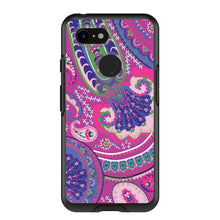 DistinctInk™ OtterBox Symmetry Series Case for Apple iPhone / Samsung Galaxy / Google Pixel - Pink Purple Green Paisley