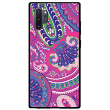 DistinctInk® Hard Plastic Snap-On Case for Apple iPhone or Samsung Galaxy - Pink Purple Green Paisley