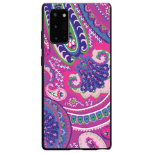 DistinctInk® Hard Plastic Snap-On Case for Apple iPhone or Samsung Galaxy - Pink Purple Green Paisley