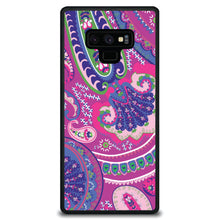 DistinctInk® Hard Plastic Snap-On Case for Apple iPhone or Samsung Galaxy - Pink Purple Green Paisley