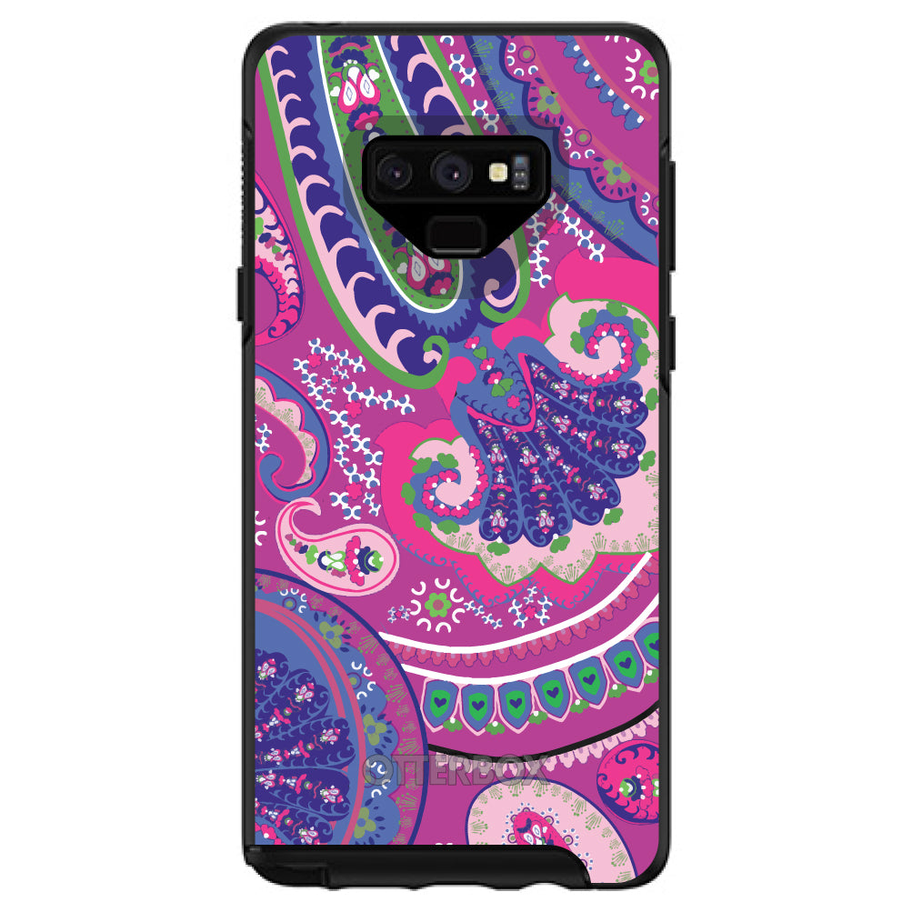 Pink Purple Green Paisley OtterBox Symmetry Case for iPhone & Galaxy, view 13