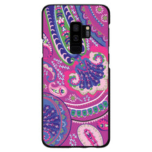 DistinctInk® Hard Plastic Snap-On Case for Apple iPhone or Samsung Galaxy - Pink Purple Green Paisley