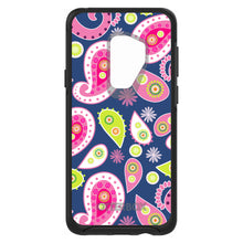 DistinctInk™ OtterBox Symmetry Series Case for Apple iPhone / Samsung Galaxy / Google Pixel - Pink Green Navy Paisley