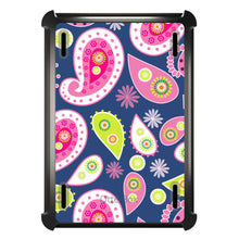 DistinctInk™ OtterBox Defender Series Case for Apple iPad / iPad Pro / iPad Air / iPad Mini - Pink Green Navy Paisley