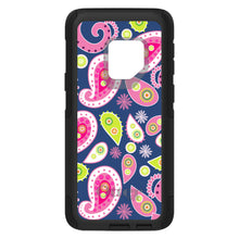 DistinctInk™ OtterBox Commuter Series Case for Apple iPhone or Samsung Galaxy - Pink Green Navy Paisley