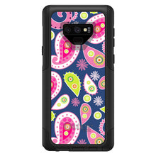 DistinctInk™ OtterBox Commuter Series Case for Apple iPhone or Samsung Galaxy - Pink Green Navy Paisley