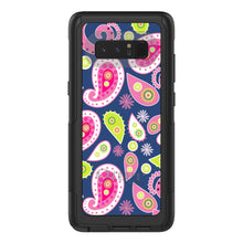 DistinctInk™ OtterBox Commuter Series Case for Apple iPhone or Samsung Galaxy - Pink Green Navy Paisley