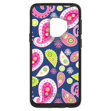 DistinctInk™ OtterBox Symmetry Series Case for Apple iPhone / Samsung Galaxy / Google Pixel - Pink Green Navy Paisley