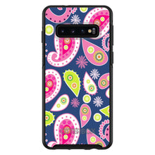 DistinctInk™ OtterBox Symmetry Series Case for Apple iPhone / Samsung Galaxy / Google Pixel - Pink Green Navy Paisley