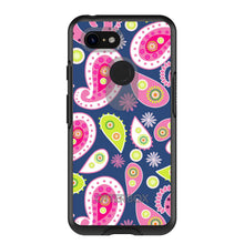 DistinctInk™ OtterBox Symmetry Series Case for Apple iPhone / Samsung Galaxy / Google Pixel - Pink Green Navy Paisley