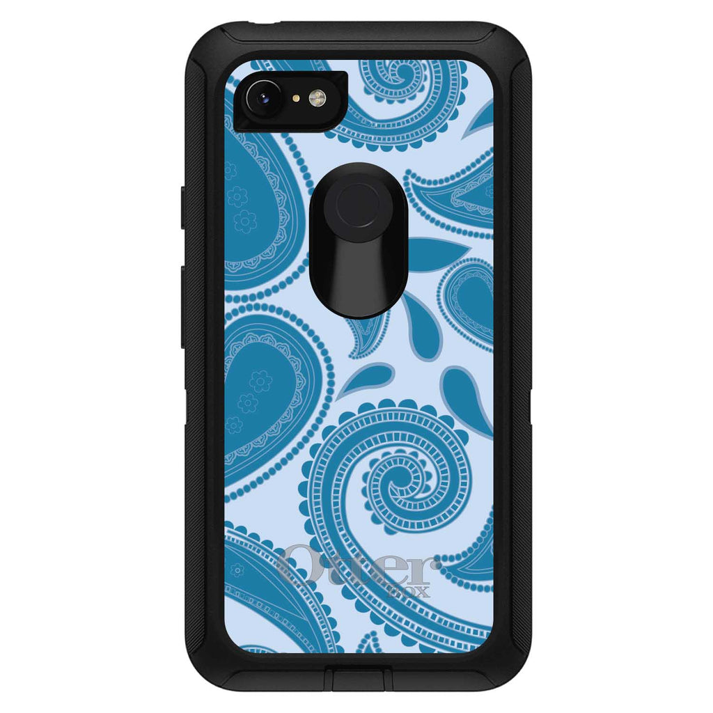 Big Blue Paisley OtterBox Defender Case for iPhone & Galaxy, view 18