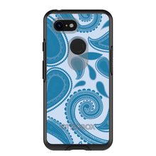 DistinctInk™ OtterBox Symmetry Series Case for Apple iPhone / Samsung Galaxy / Google Pixel - Big Blue Paisley