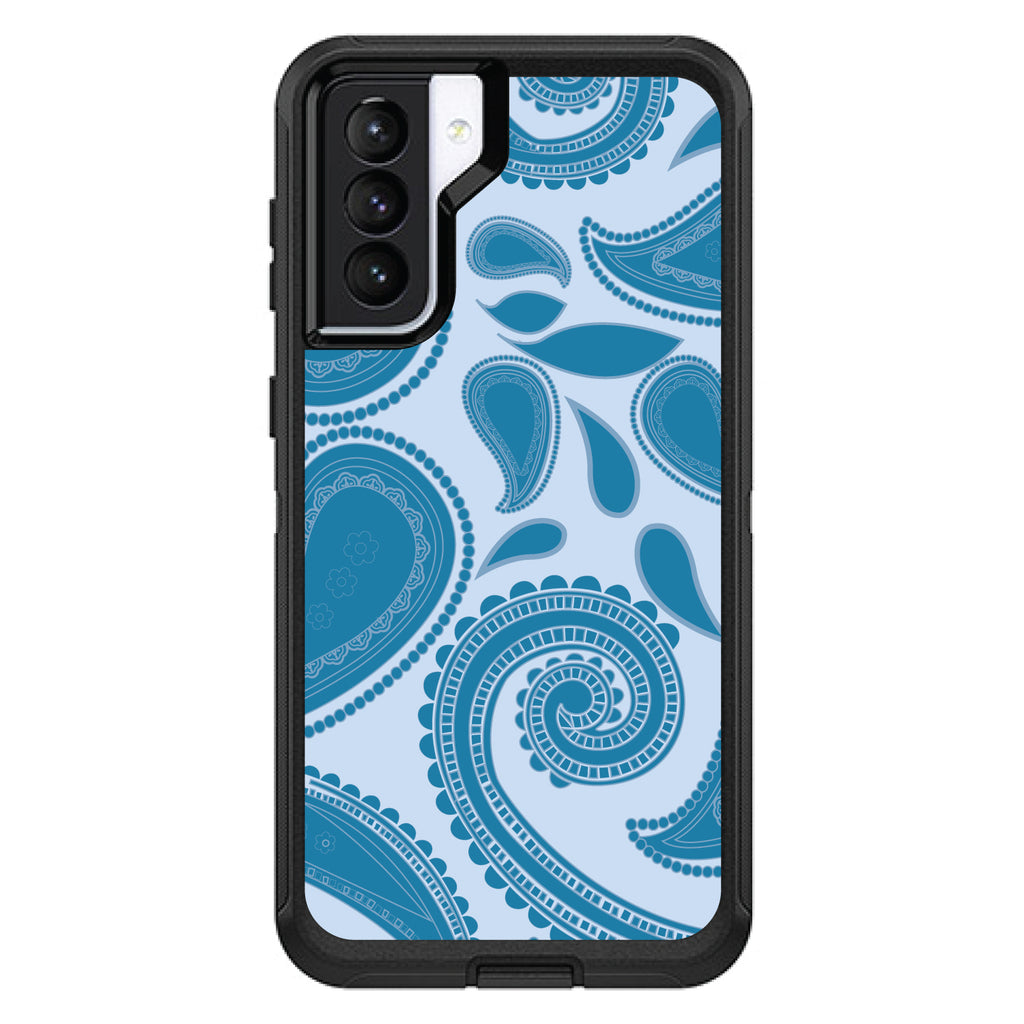 Big Blue Paisley OtterBox Defender Case for iPhone & Galaxy, view 5