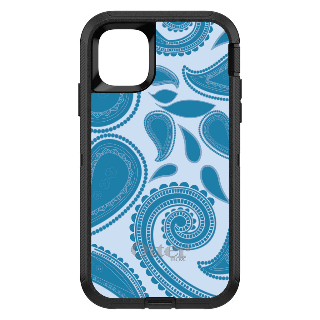 Big Blue Paisley OtterBox Defender Case for iPhone & Galaxy, view 2