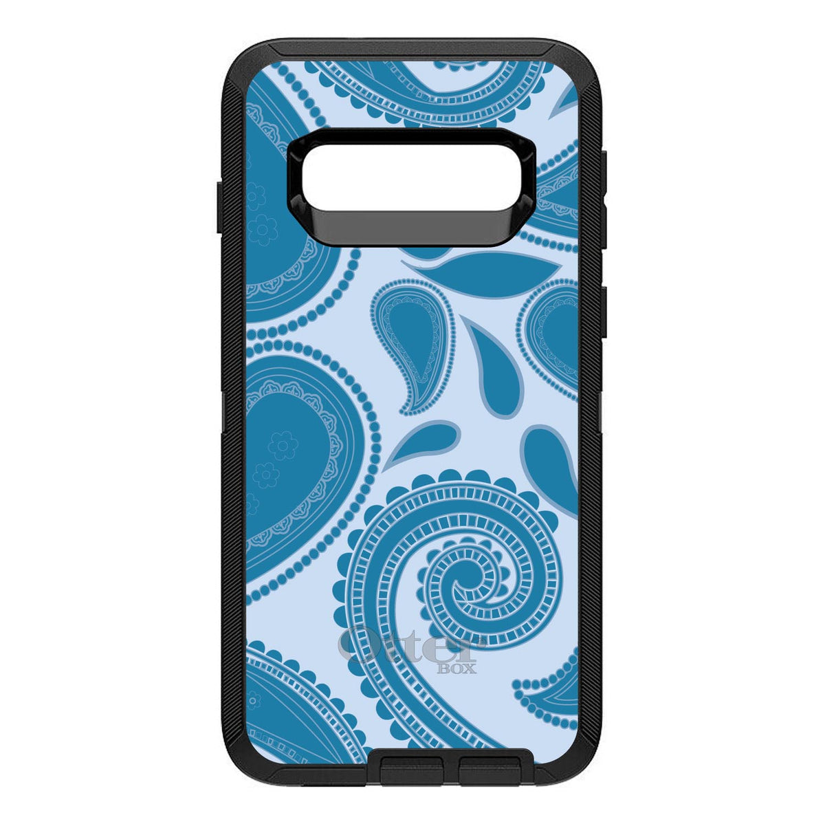 Big Blue Paisley OtterBox Defender Case for iPhone & Galaxy, view 9