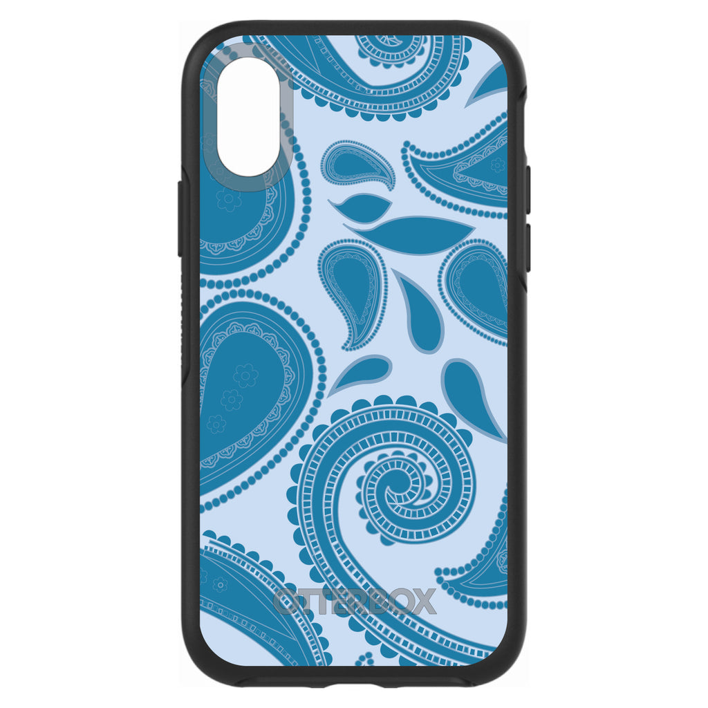 Big Blue Paisley OtterBox Symmetry Case for iPhone & Galaxy, view 4