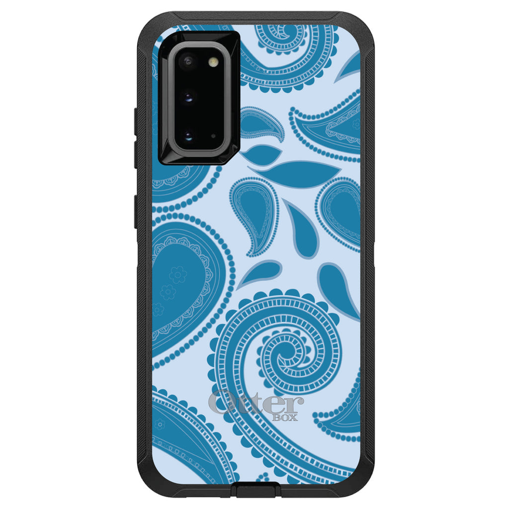 Big Blue Paisley OtterBox Defender Case for iPhone & Galaxy, view 8