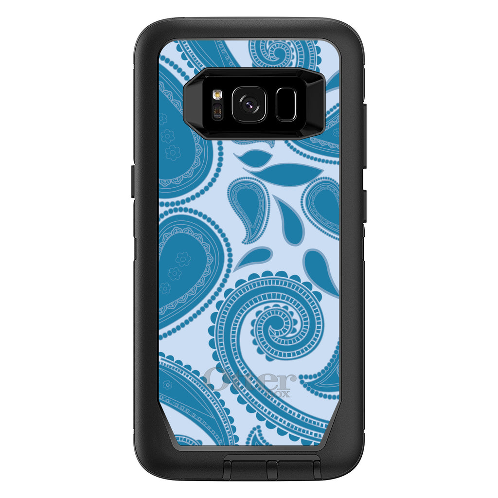 Big Blue Paisley OtterBox Defender Case for iPhone & Galaxy, view 12