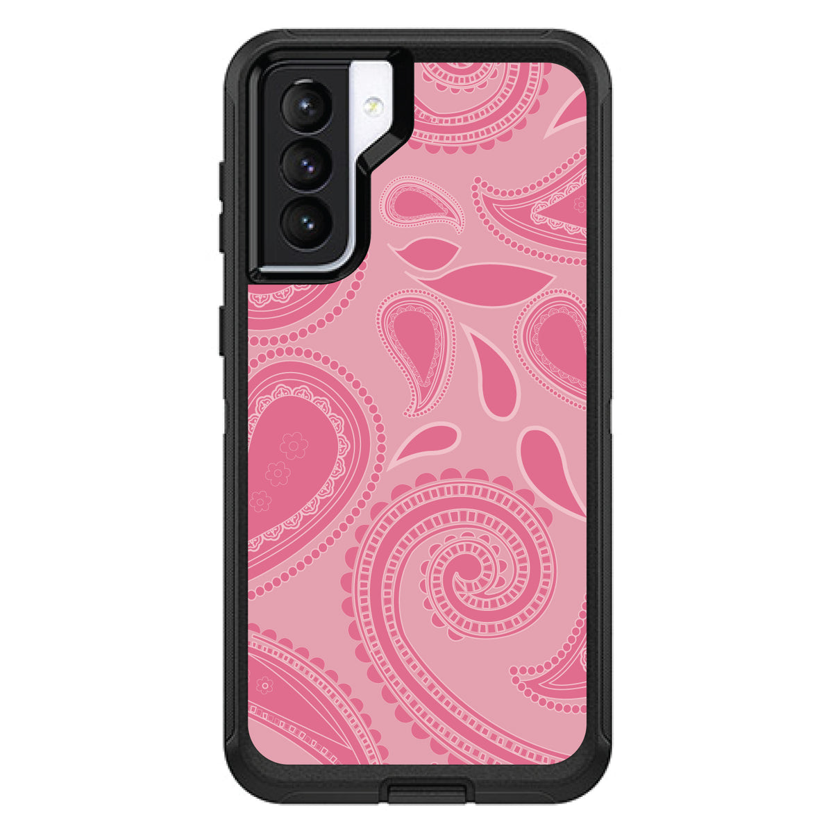 Big Pink Paisley OtterBox Defender Case for iPhone & Galaxy, view 5