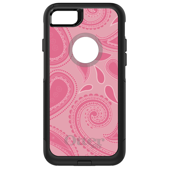 DistinctInk OtterBox Commuter Series Case for Apple iPhone or Samsung Galaxy - Big Pink Paisley