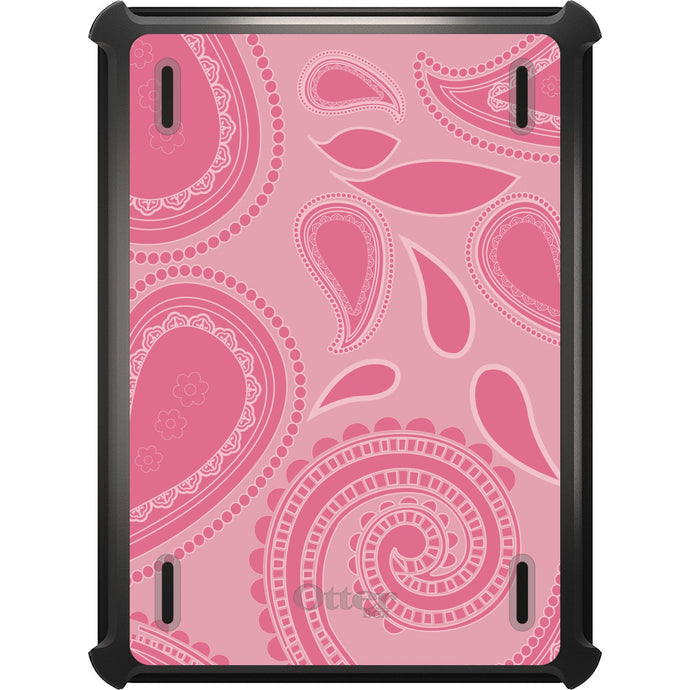 DistinctInk™ OtterBox Defender Series Case for Apple iPad / iPad Pro / iPad Air / iPad Mini - Big Pink Paisley