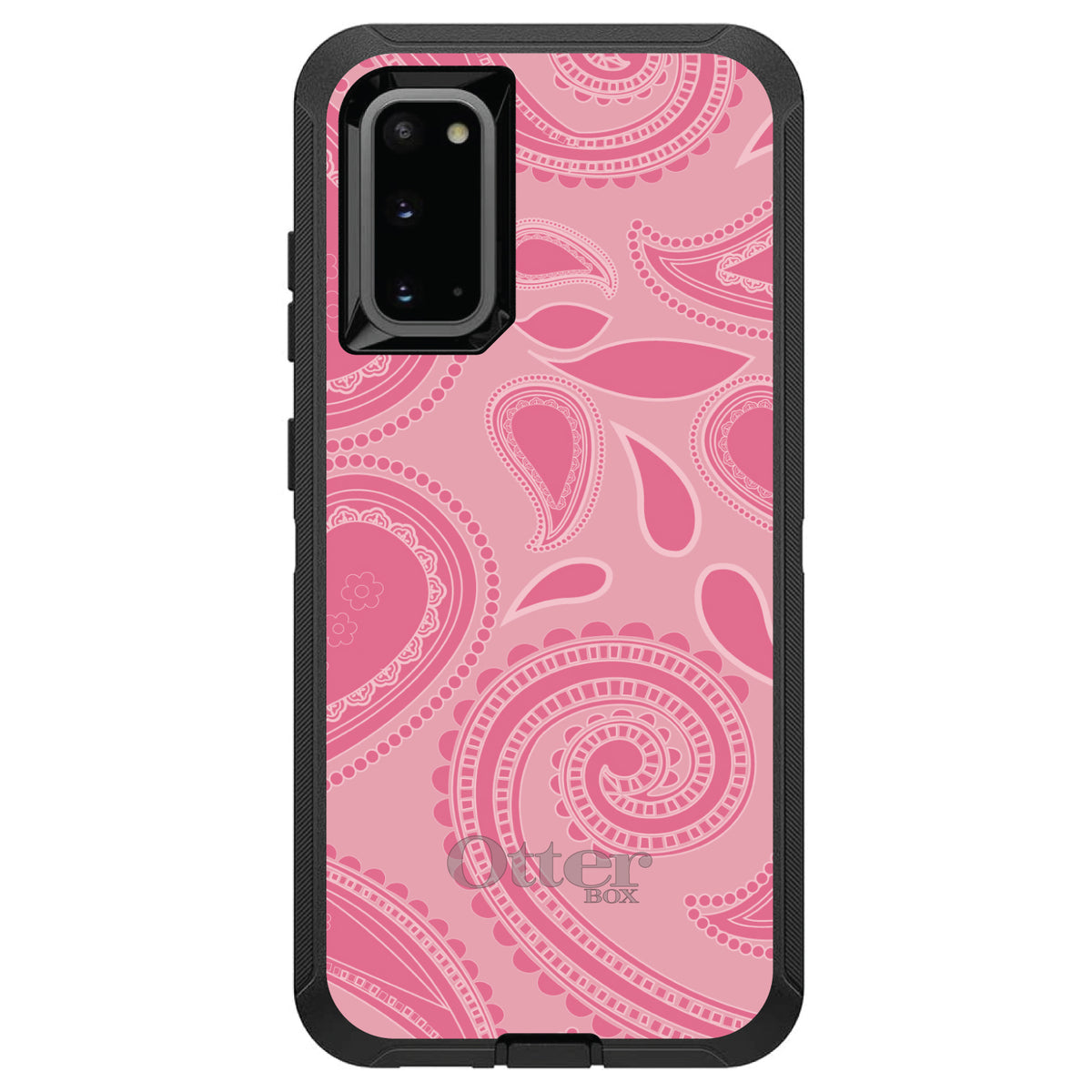 Big Pink Paisley OtterBox Defender Case for iPhone & Galaxy, view 8